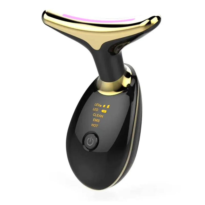 Glowstry EMS Red Light Therapy Face & Neck Massager  black