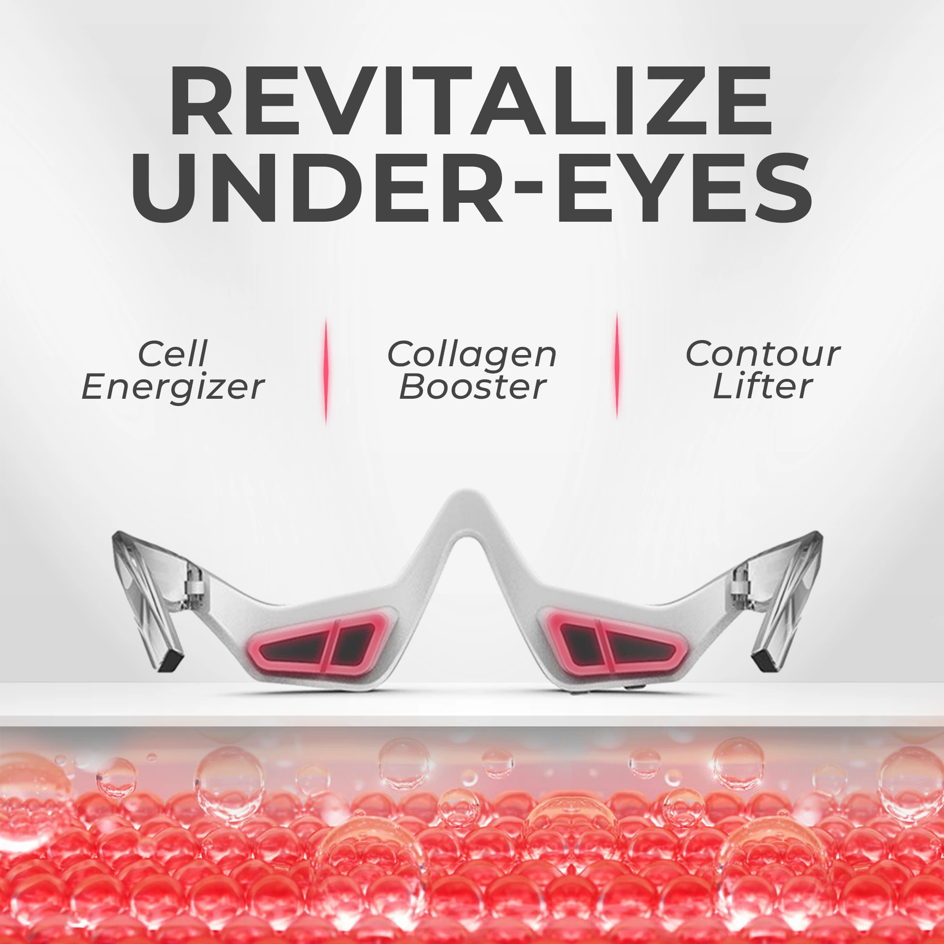 Glowstry™ Under-Eye Red Light Therapy revitalize your under-eyes